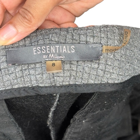 Essentials by Milano Gray Stretch Dress Pants | Size 8 | Work Trousers - Picture 9 of 12